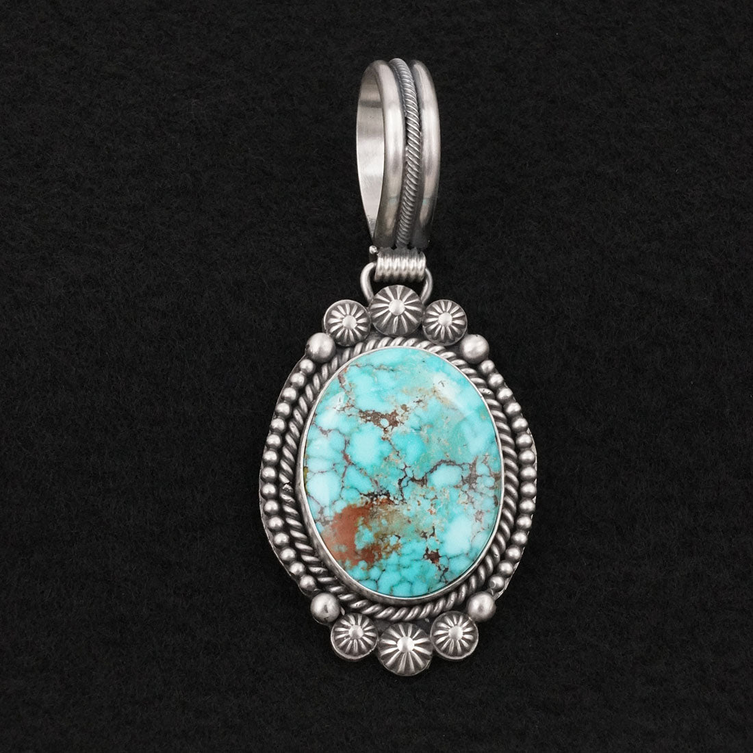 Michael Calladitto Turquoise & Sterling Silver Pendant