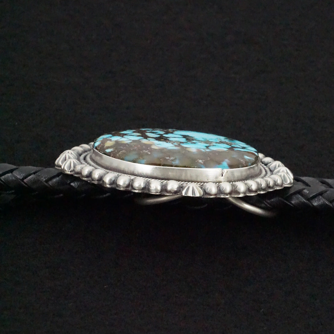 Bobby Johnson Turquoise & Sterling Silver Bolo Tie