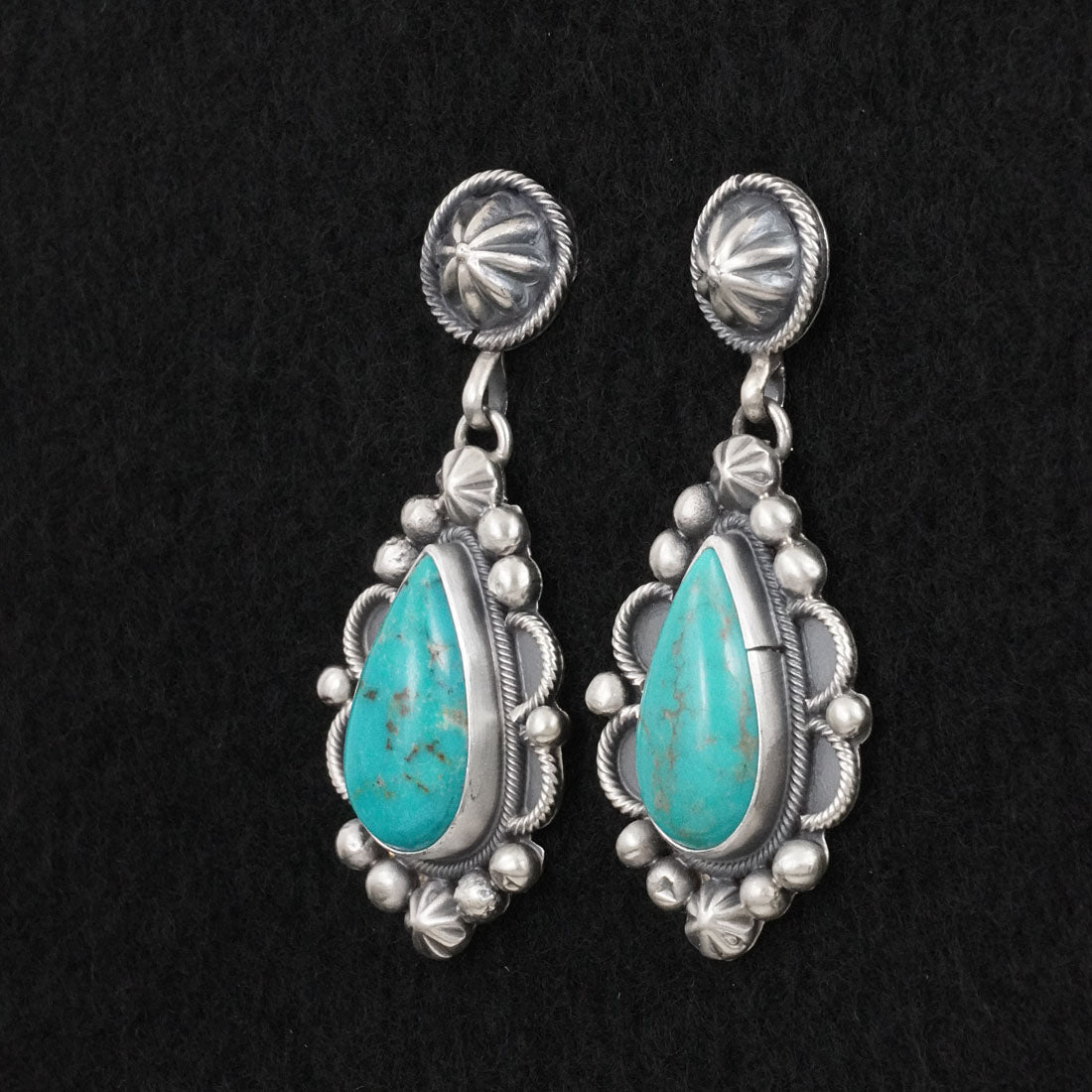 Darrin Livingston Turquoise & Sterling Silver Earrings