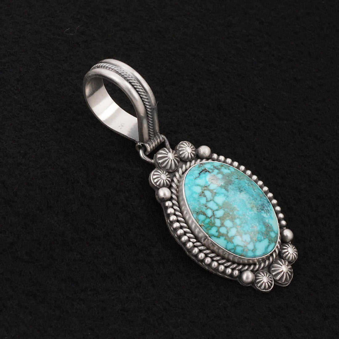 Michael Calladitto Turquoise & Sterling Silver Pendant