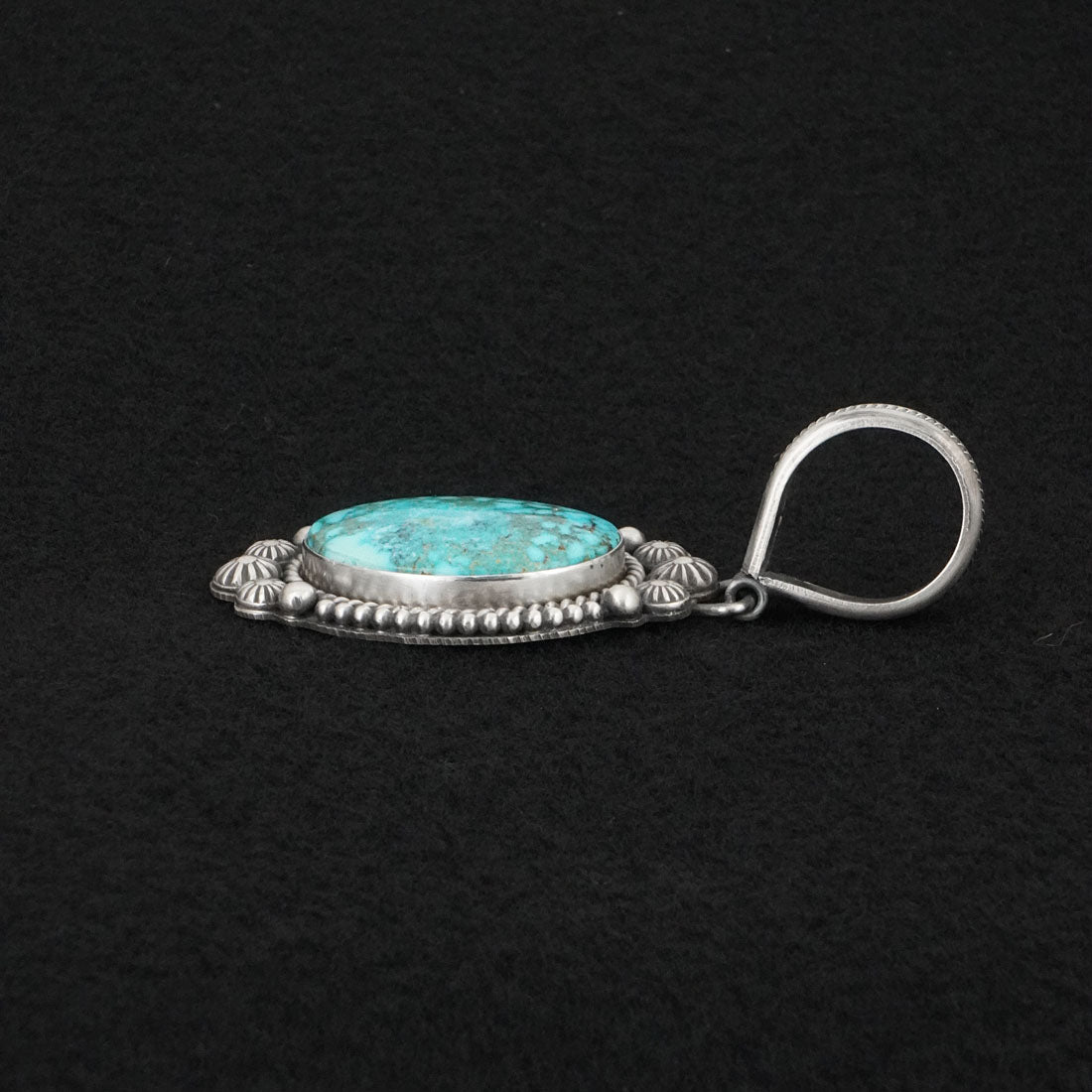 Michael Calladitto Turquoise & Sterling Silver Pendant