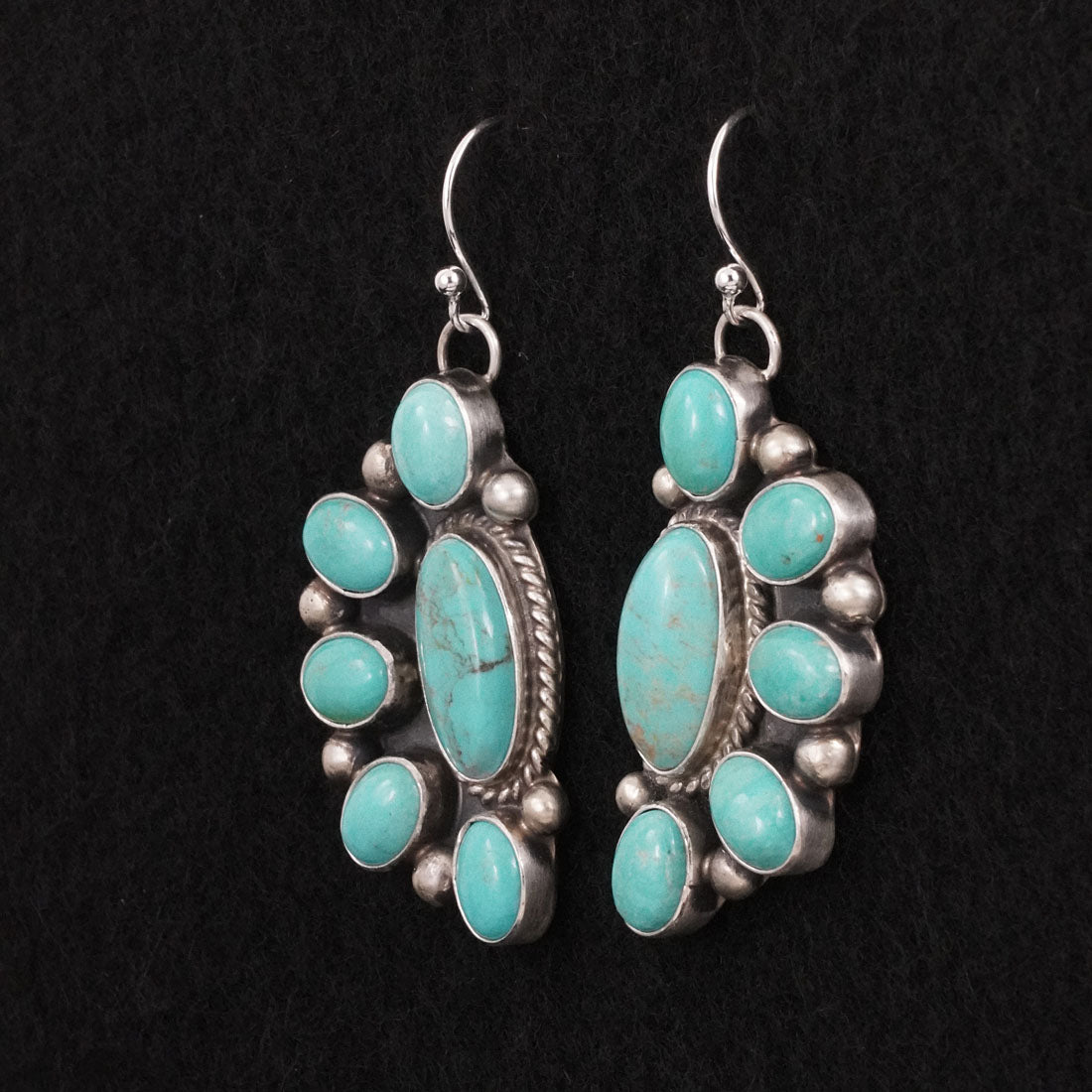 Kathleen Livingston Turquoise & Sterling Silver Earrings