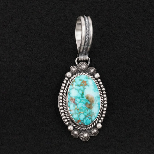 Michael Calladitto Turquoise & Sterling Silver Pendant