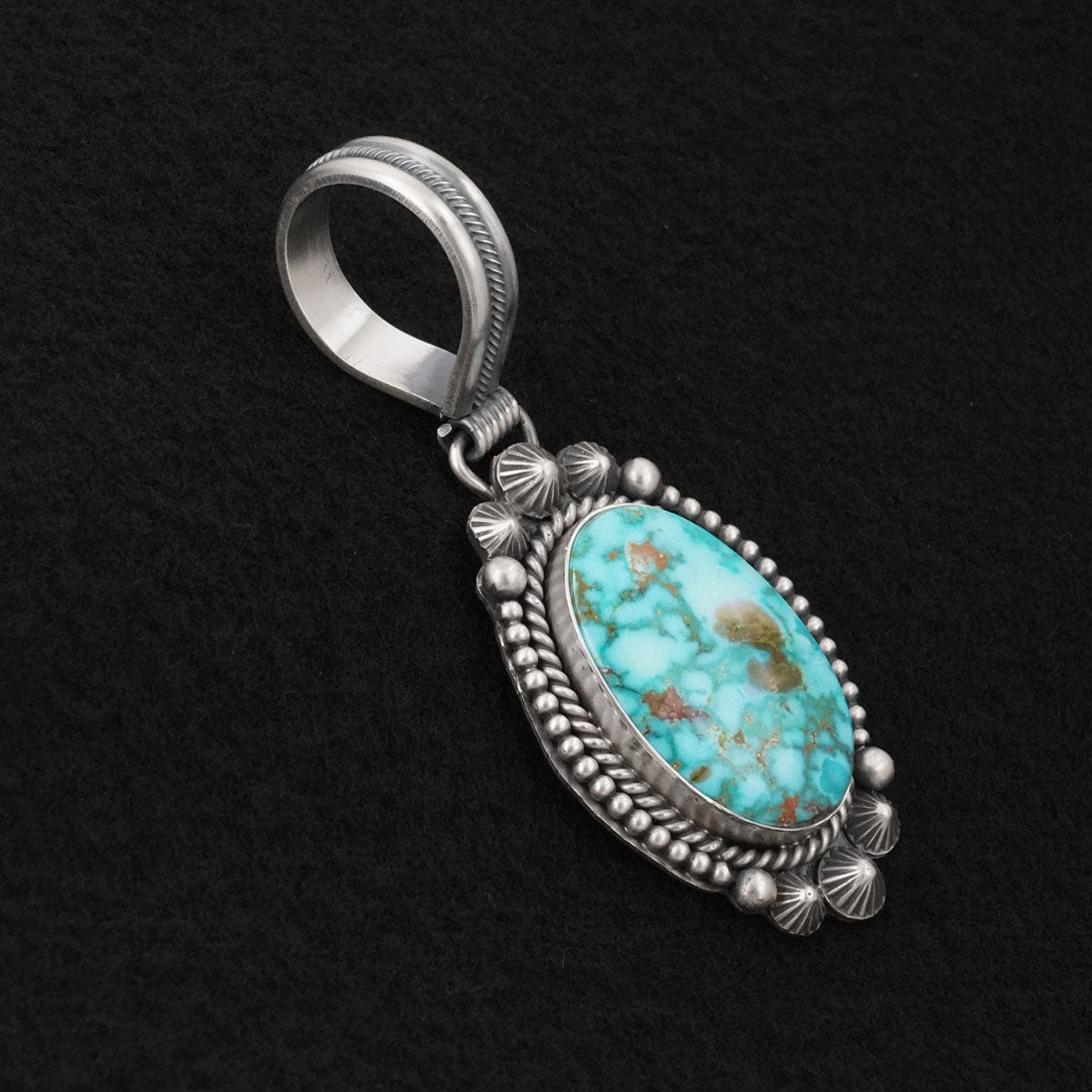 Michael Calladitto Turquoise & Sterling Silver Pendant