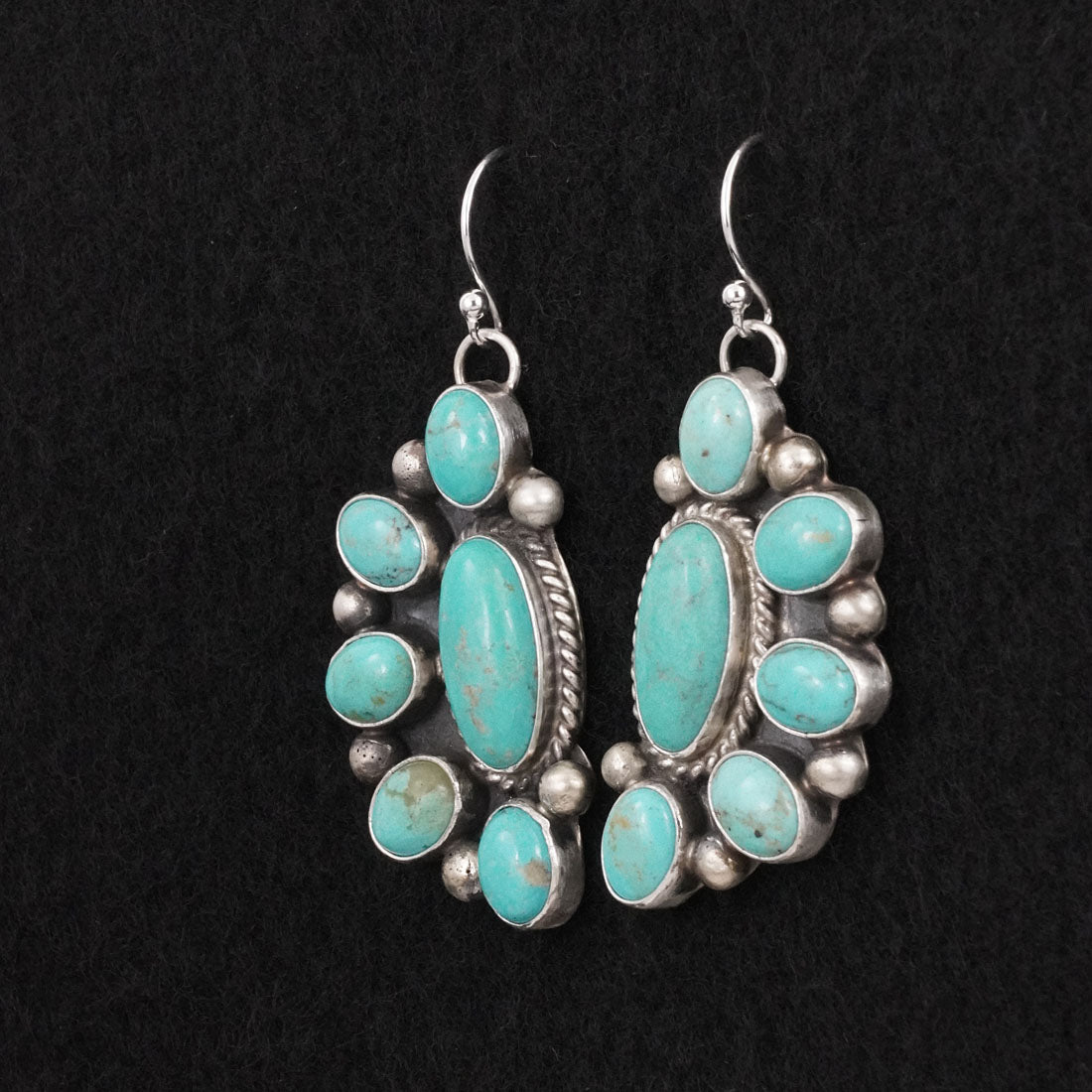 Kathleen Livingston Turquoise & Sterling Silver Earrings