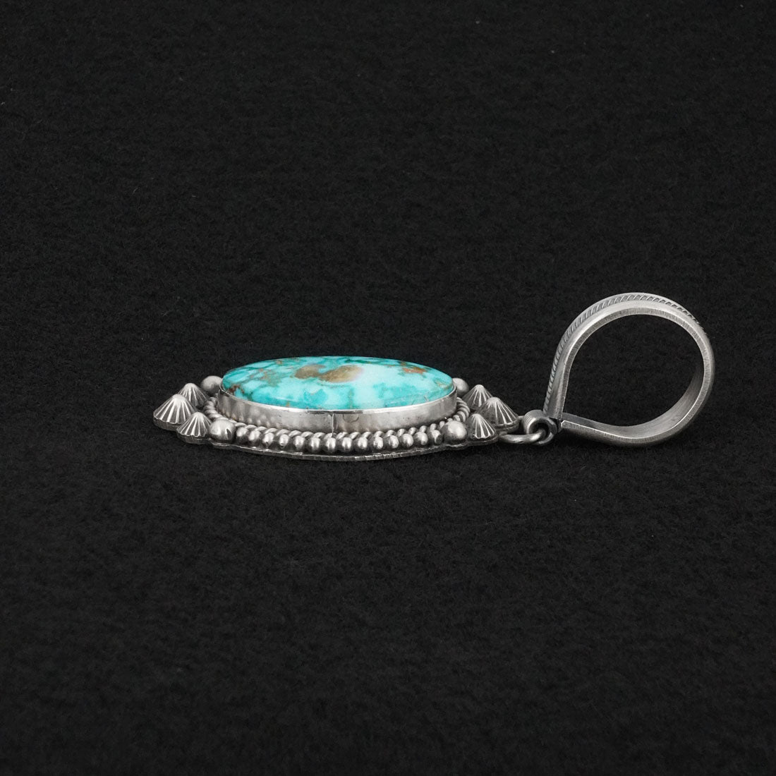 Michael Calladitto Turquoise & Sterling Silver Pendant