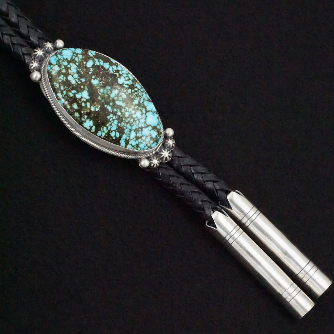 Bobby Johnson Turquoise & Sterling Silver Bolo Tie