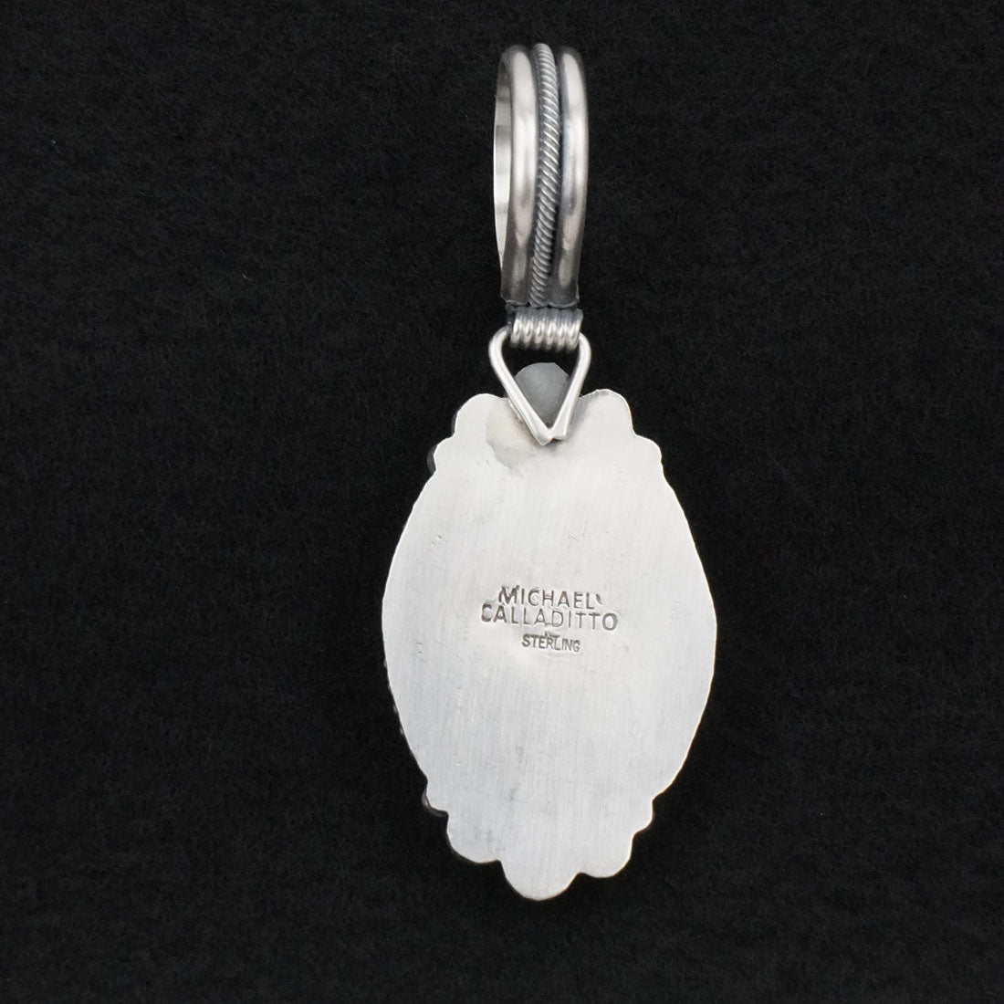 Michael Calladitto Turquoise & Sterling Silver Pendant