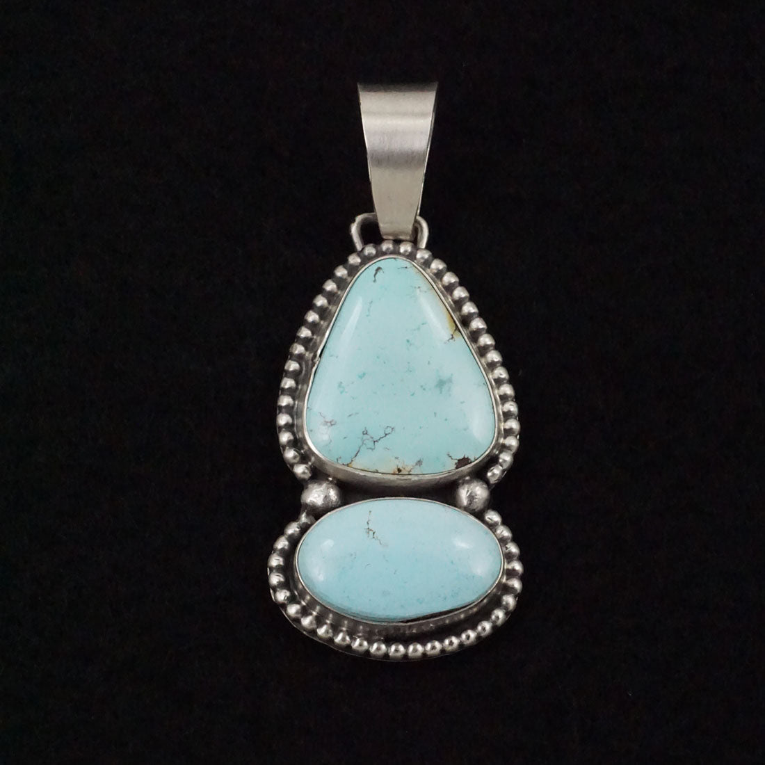 Bobby Johnson Turquoise & Sterling Silver Pendant