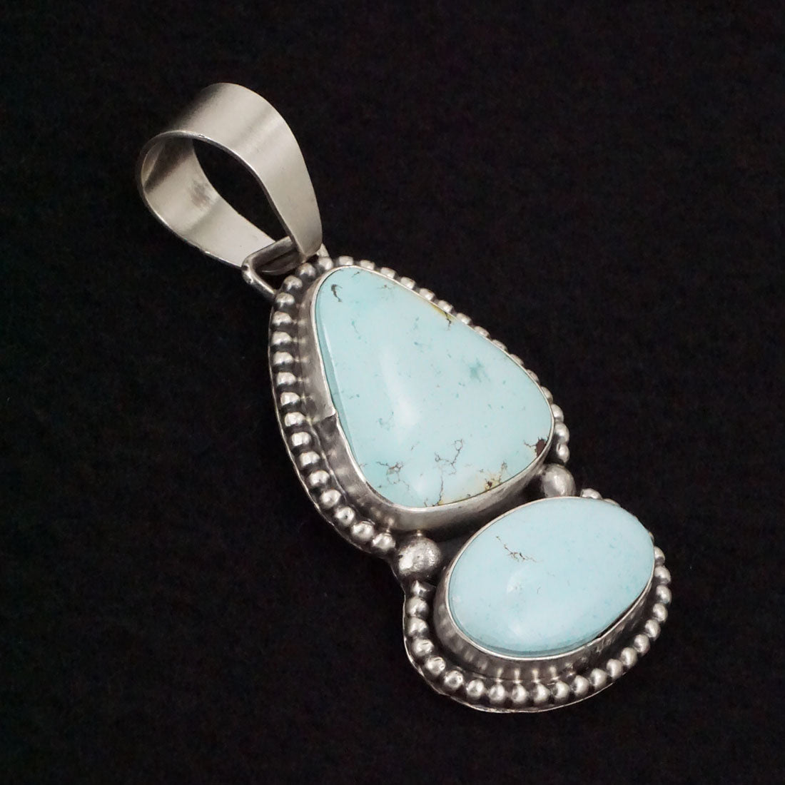 Bobby Johnson Turquoise & Sterling Silver Pendant