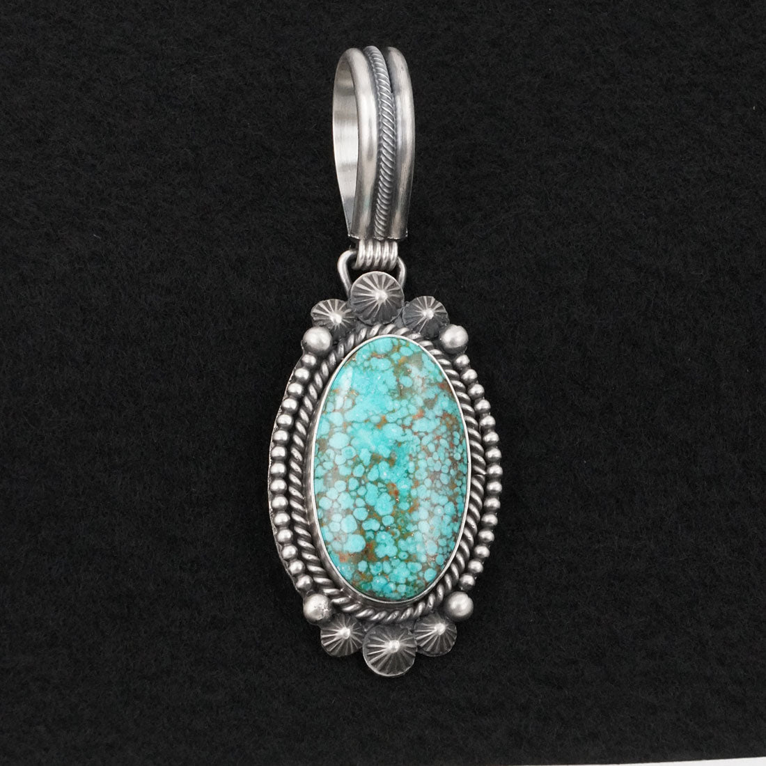 Michael Calladitto Turquoise & Sterling Silver Pendant