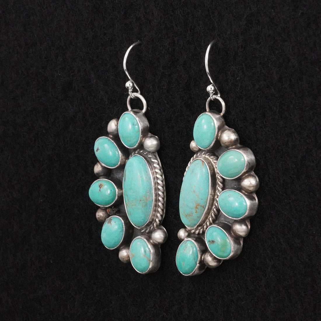 Kathleen Livingston Turquoise & Sterling Silver Earrings