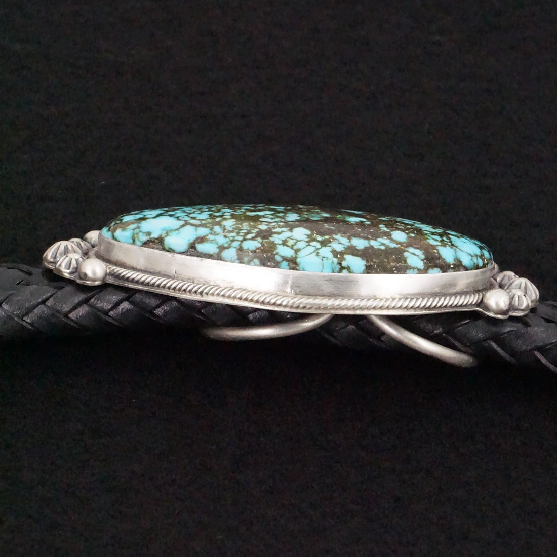 Bobby Johnson Turquoise & Sterling Silver Bolo Tie