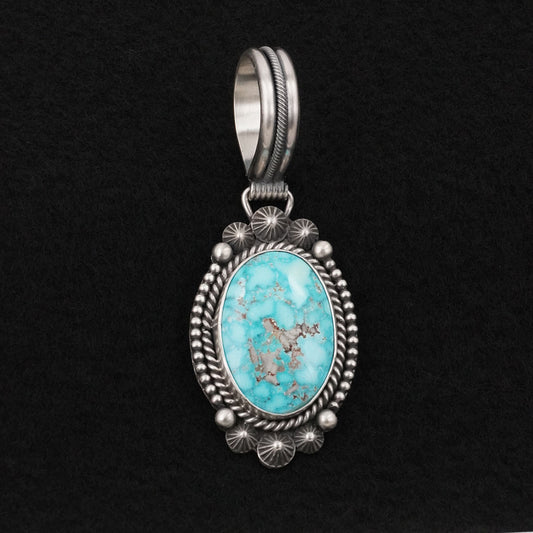 Michael Calladitto Turquoise & Sterling Silver Pendant
