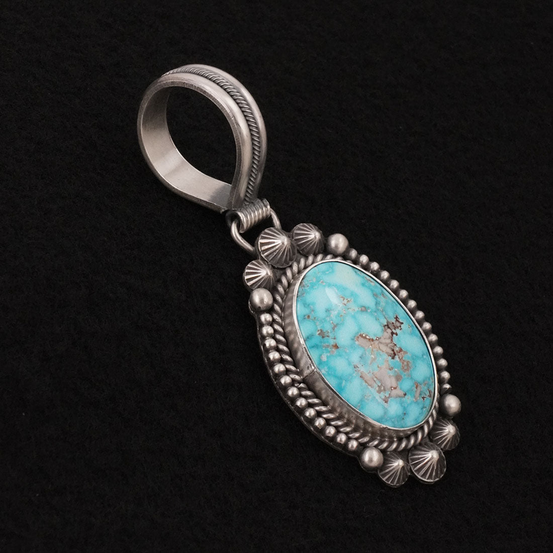 Michael Calladitto Turquoise & Sterling Silver Pendant
