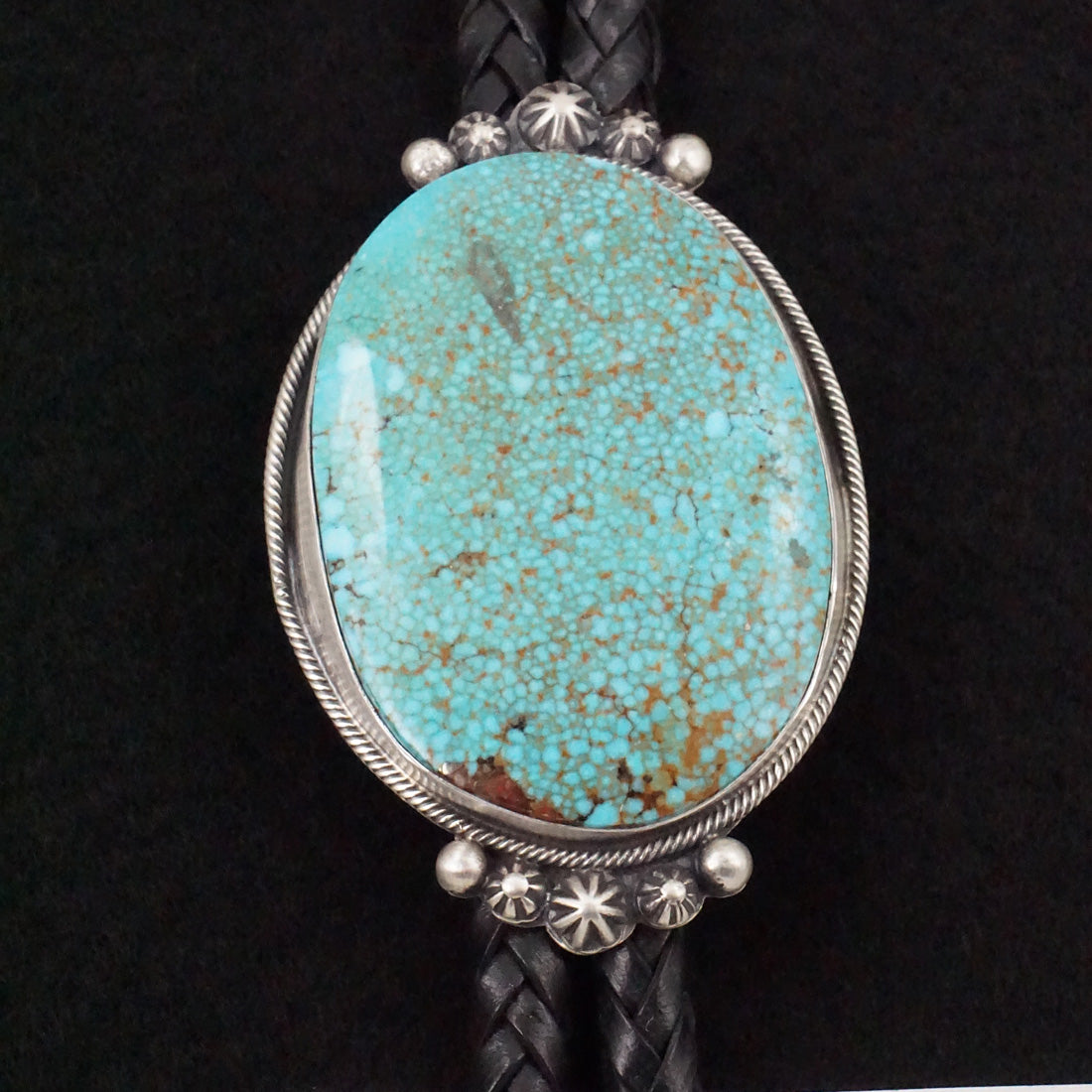 Bobby Johnson Turquoise & Sterling Silver Bolo Tie