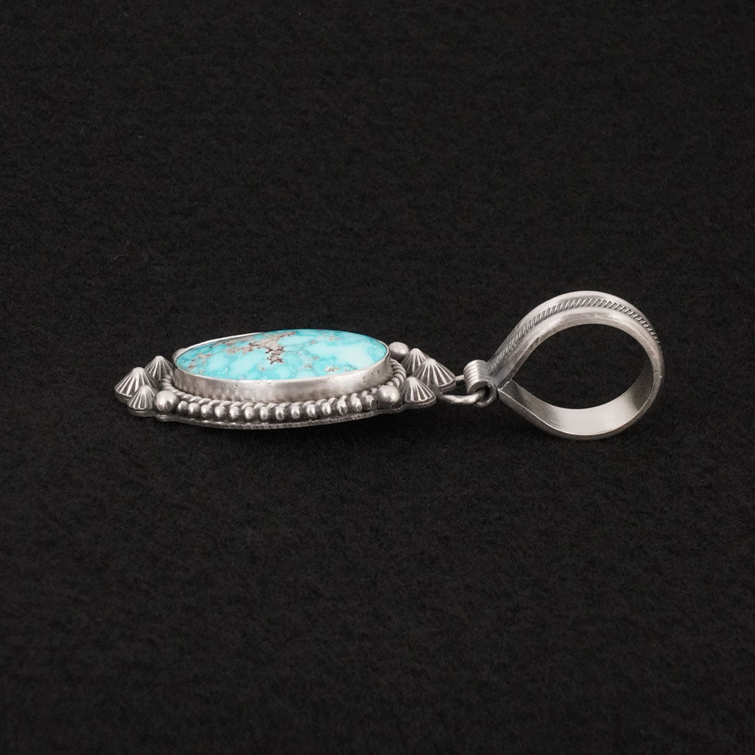 Michael Calladitto Turquoise & Sterling Silver Pendant
