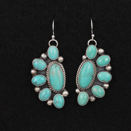 Kathleen Livingston Turquoise & Sterling Silver Earrings