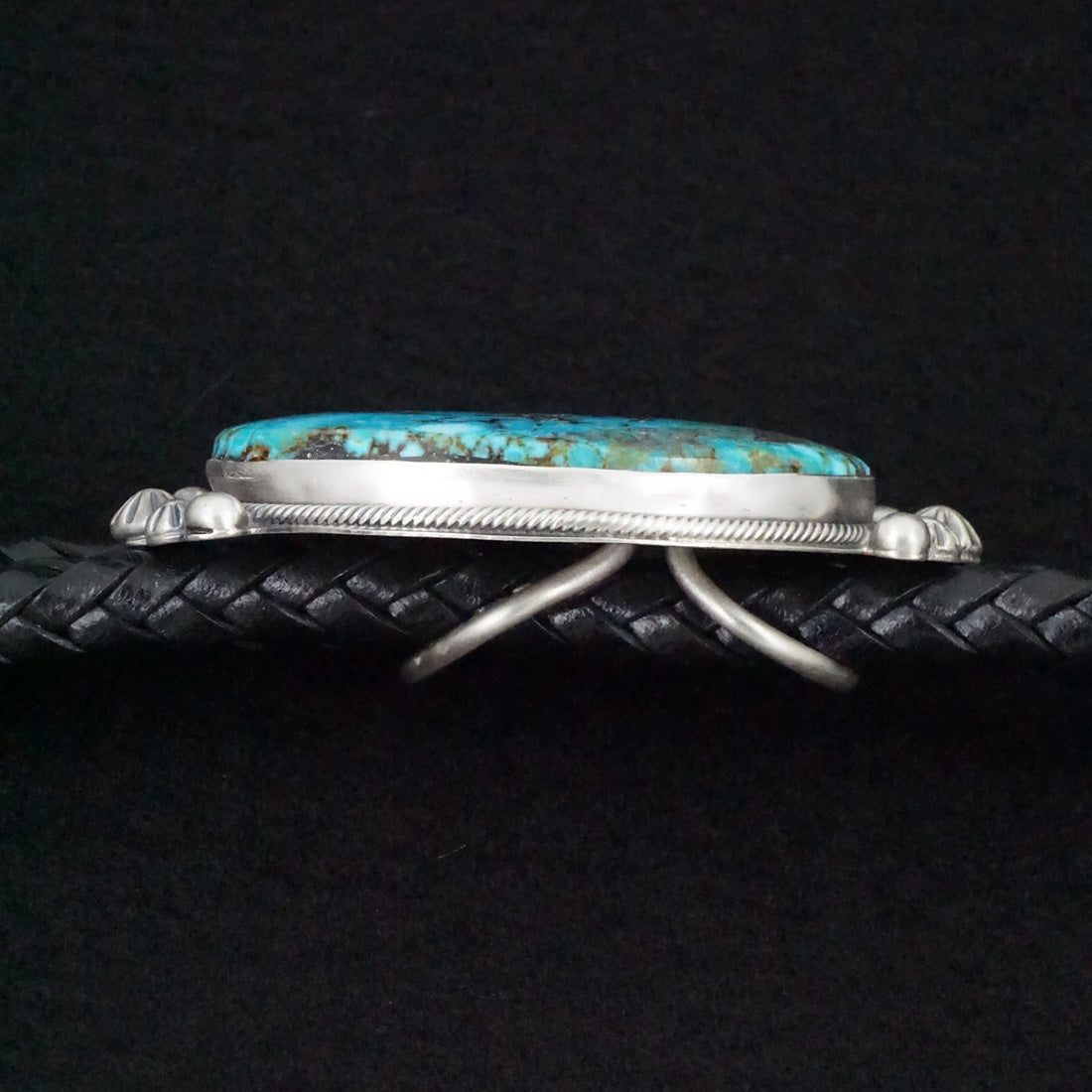 Bobby Johnson Turquoise & Sterling Silver Bolo Tie