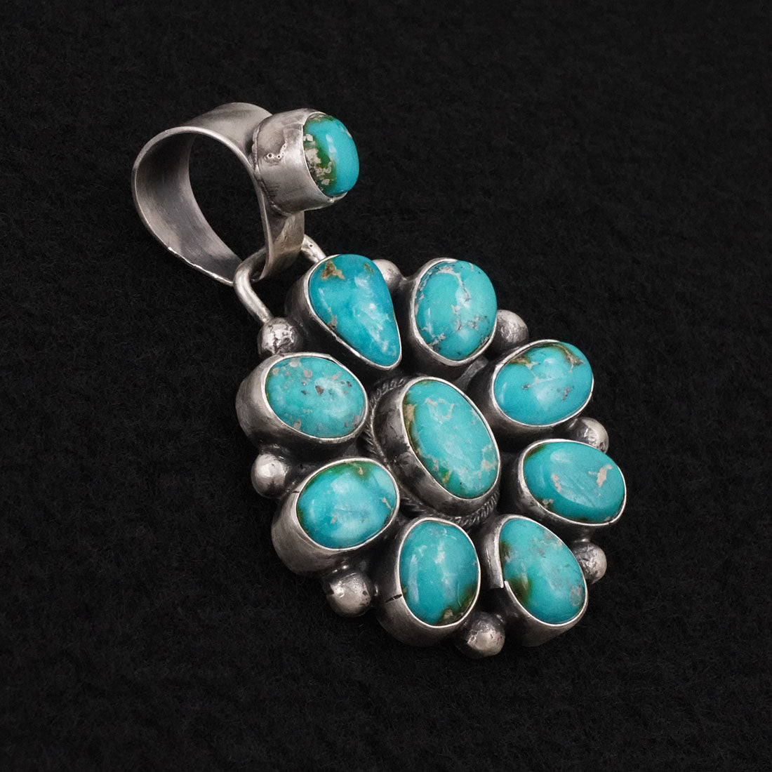 Bobby Johnson Turquoise & Sterling Silver Pendant