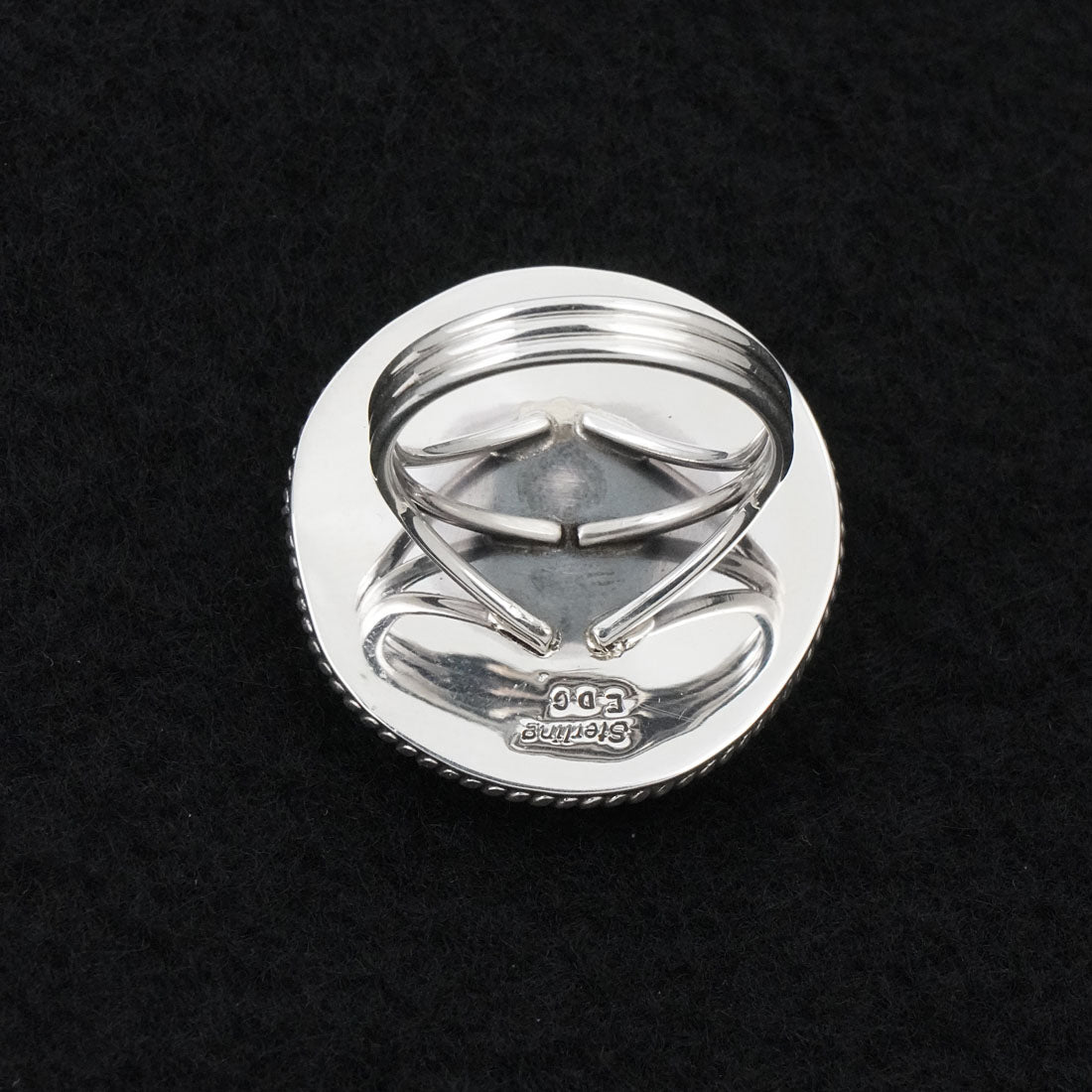 Eugene Gruber Turquoise & Sterling Silver Ring Size 9