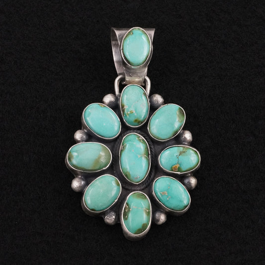 Bobby Johnson Turquoise & Sterling Silver Pendant