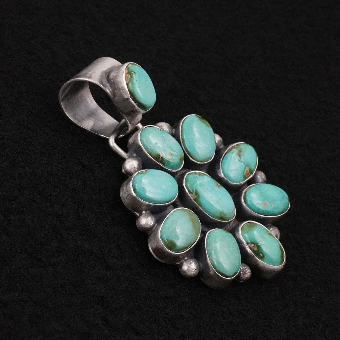 Bobby Johnson Turquoise & Sterling Silver Pendant
