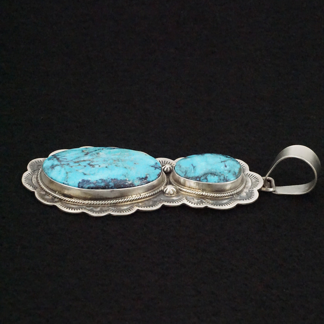 Bobby Johnson Turquoise & Sterling Silver Pendant