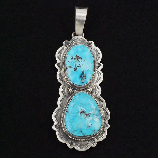 Bobby Johnson Turquoise & Sterling Silver Pendant