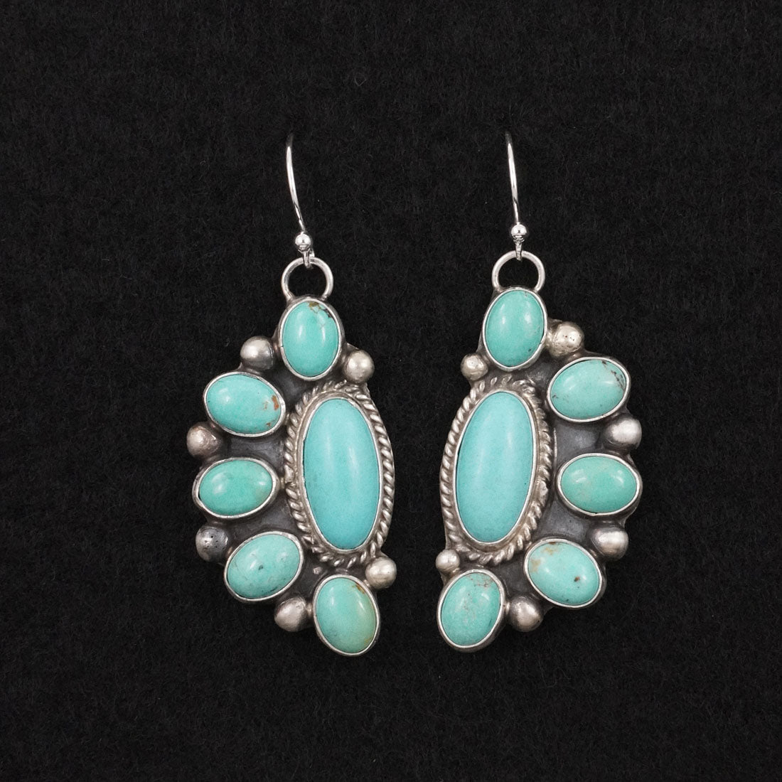 Kathleen Livingston Turquoise & Sterling Silver Earrings