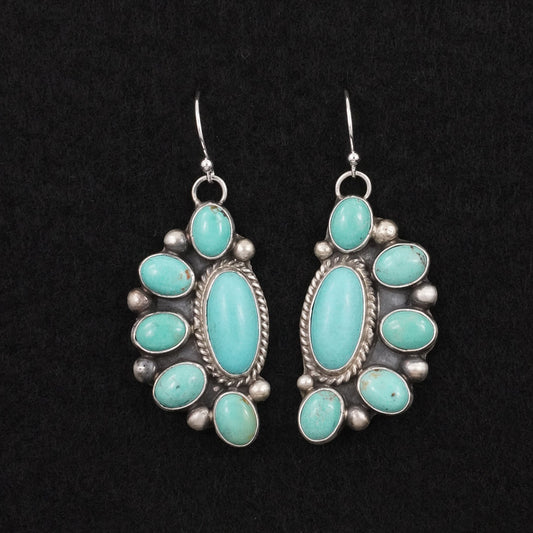 Kathleen Livingston Turquoise & Sterling Silver Earrings