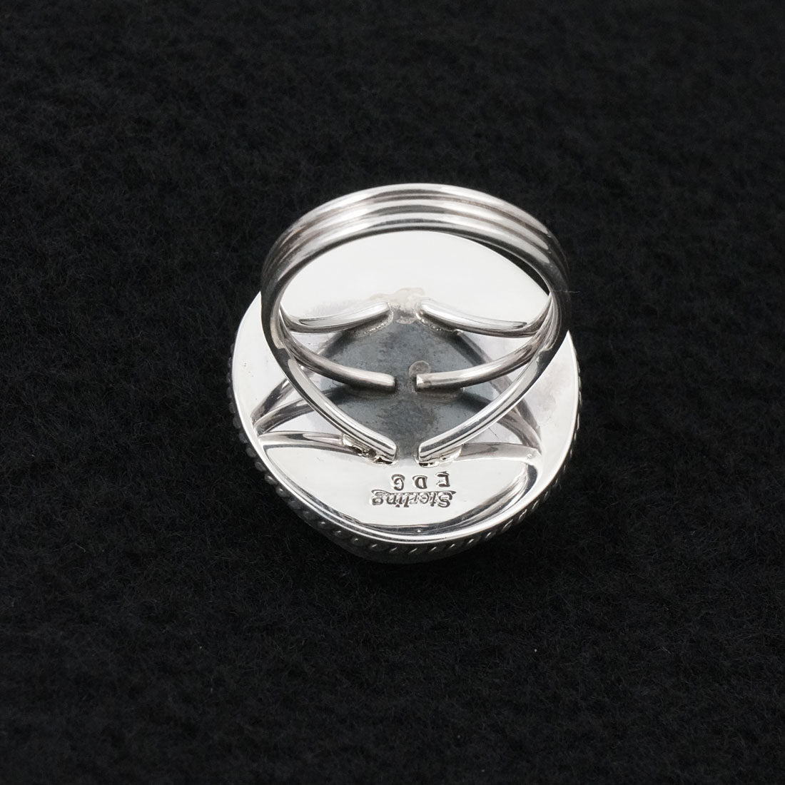 Eugene Gruber Turquoise & Sterling Silver Ring Size 8