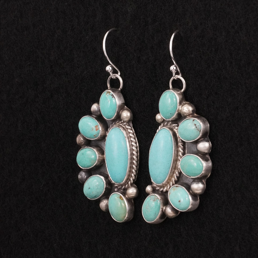 Kathleen Livingston Turquoise & Sterling Silver Earrings
