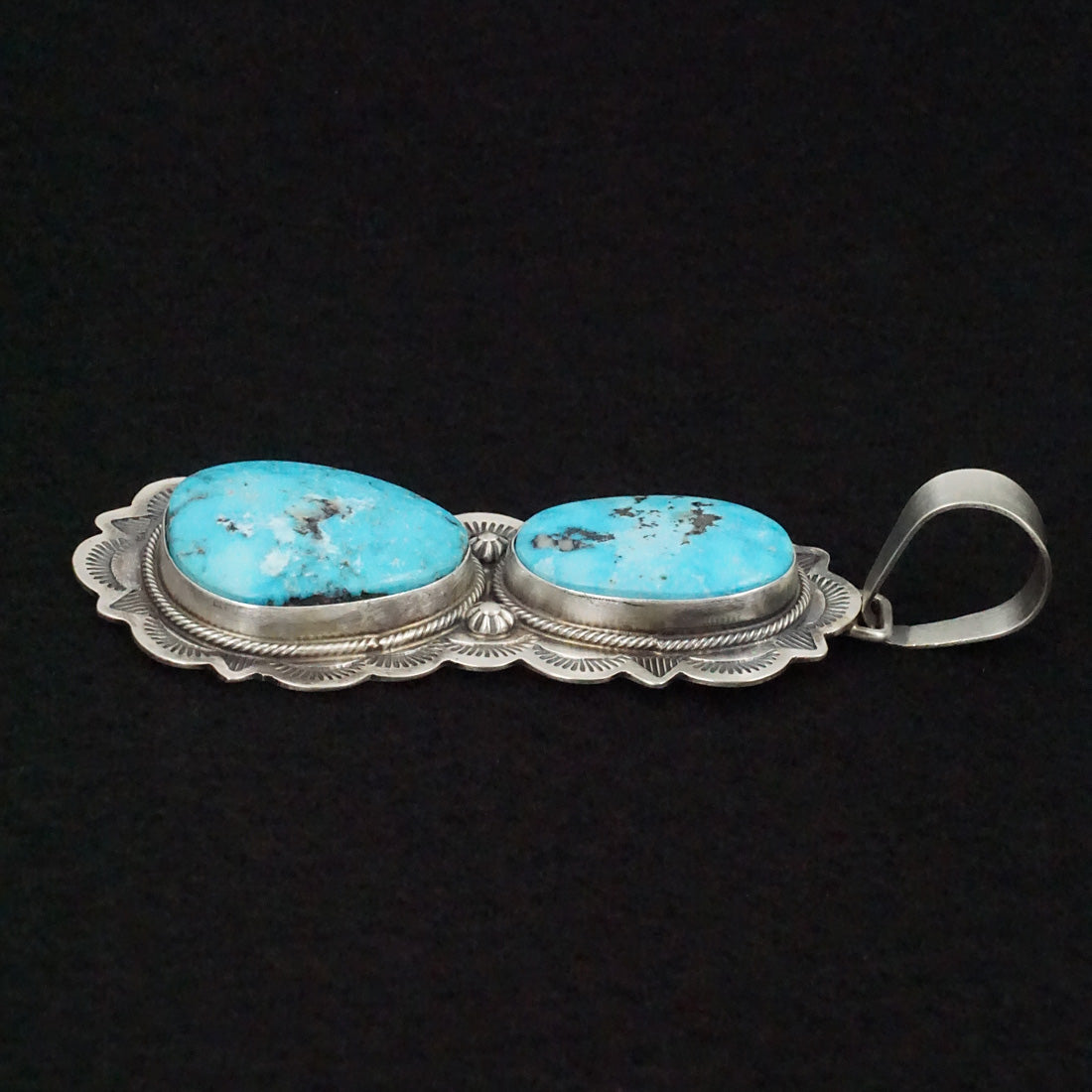 Bobby Johnson Turquoise & Sterling Silver Pendant