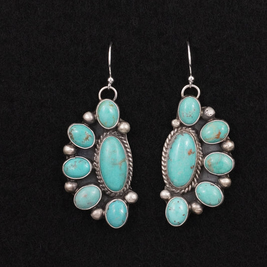 Kathleen Livingston Turquoise & Sterling Silver Earrings
