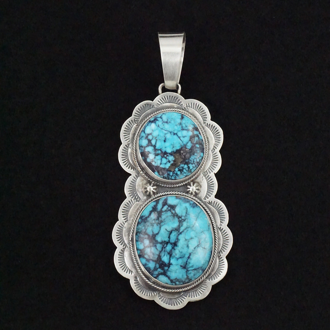 Bobby Johnson Turquoise & Sterling Silver Pendant