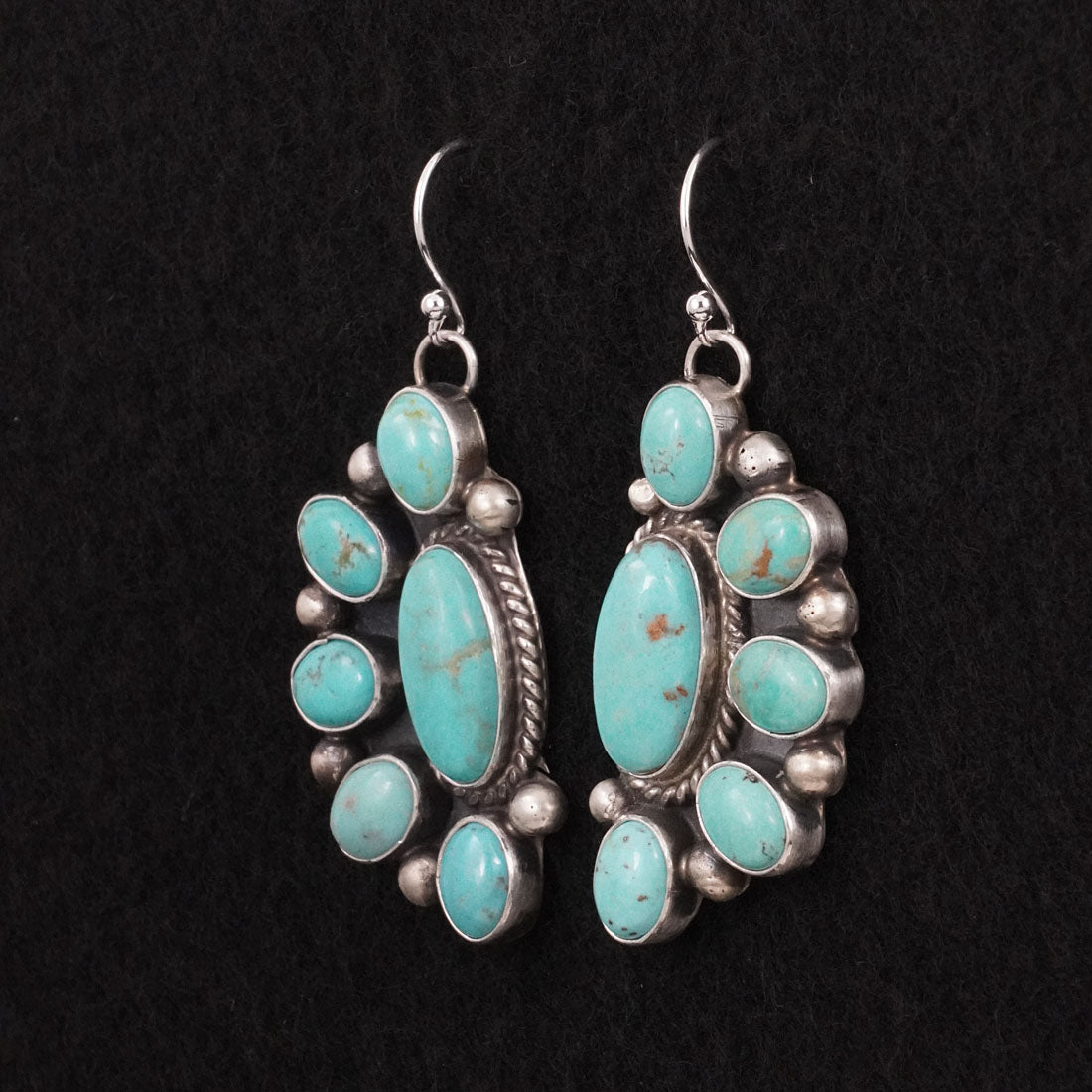 Kathleen Livingston Turquoise & Sterling Silver Earrings