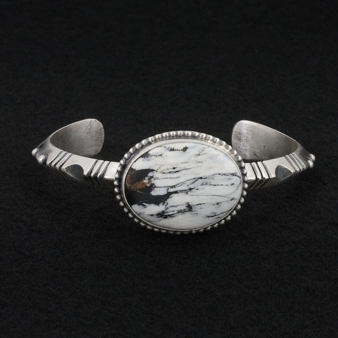 Paul Livingston White Buffalo & Sterling Silver Bracelet