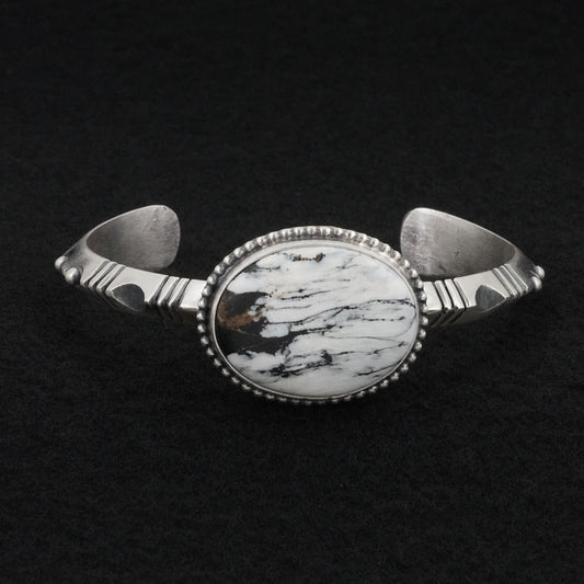 Paul Livingston White Buffalo & Sterling Silver Bracelet