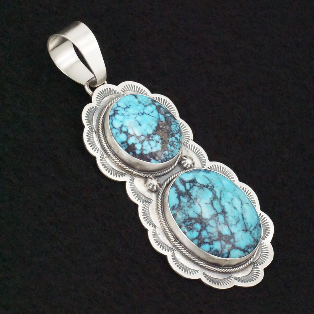 Bobby Johnson Turquoise & Sterling Silver Pendant