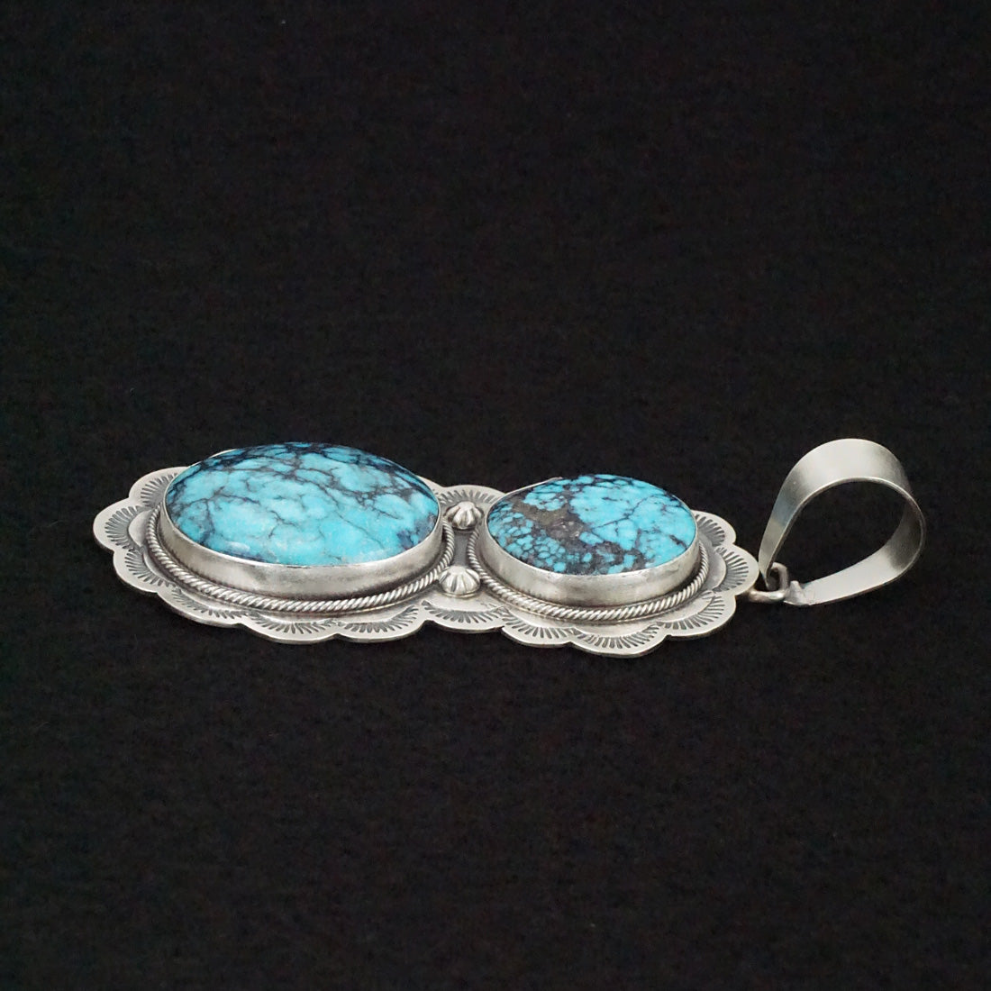 Bobby Johnson Turquoise & Sterling Silver Pendant