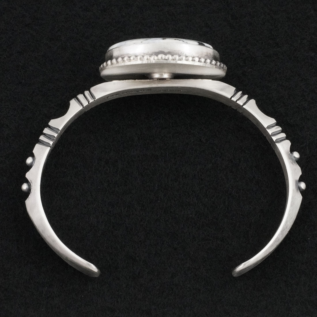 Paul Livingston White Buffalo & Sterling Silver Bracelet