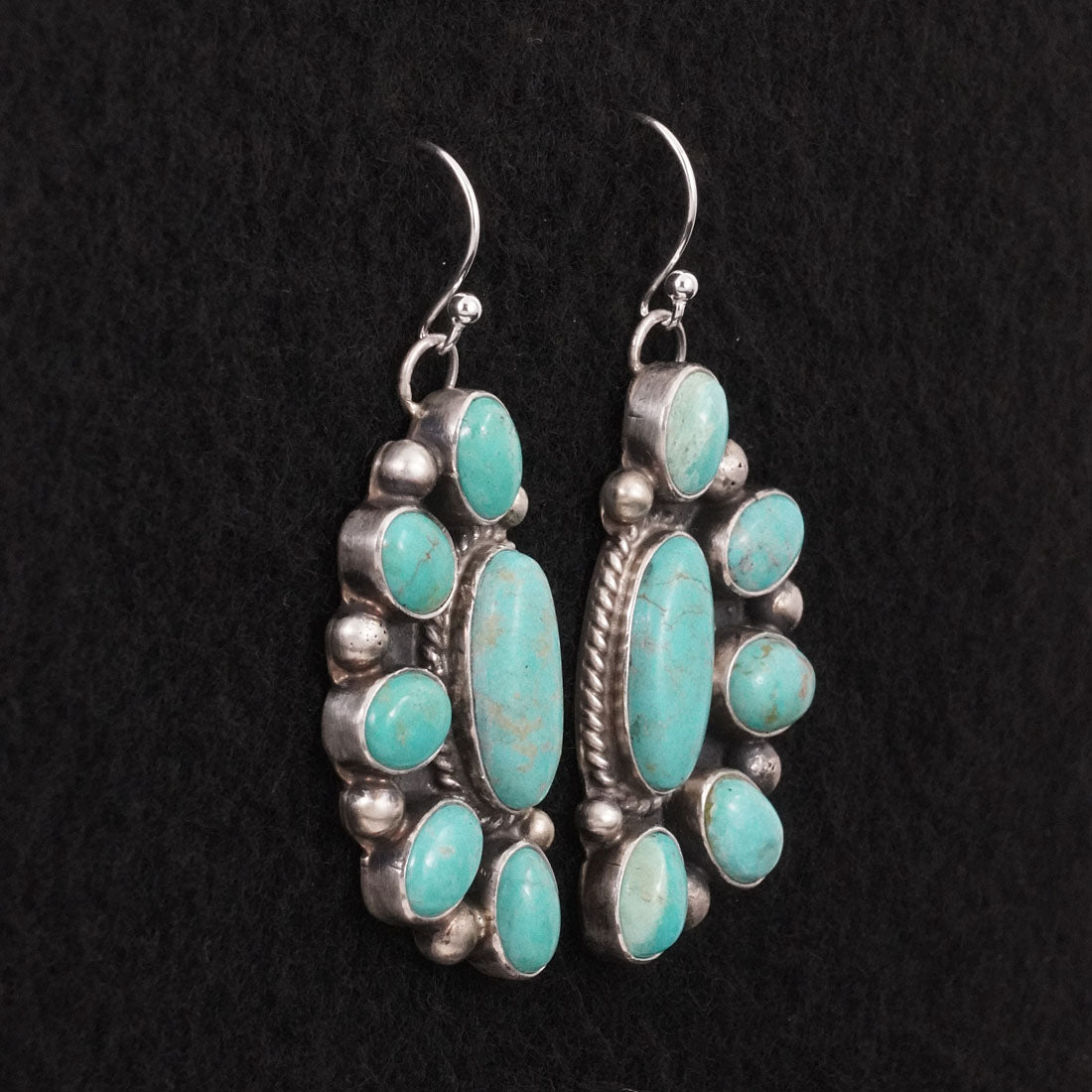 Kathleen Livingston Turquoise & Sterling Silver Earrings