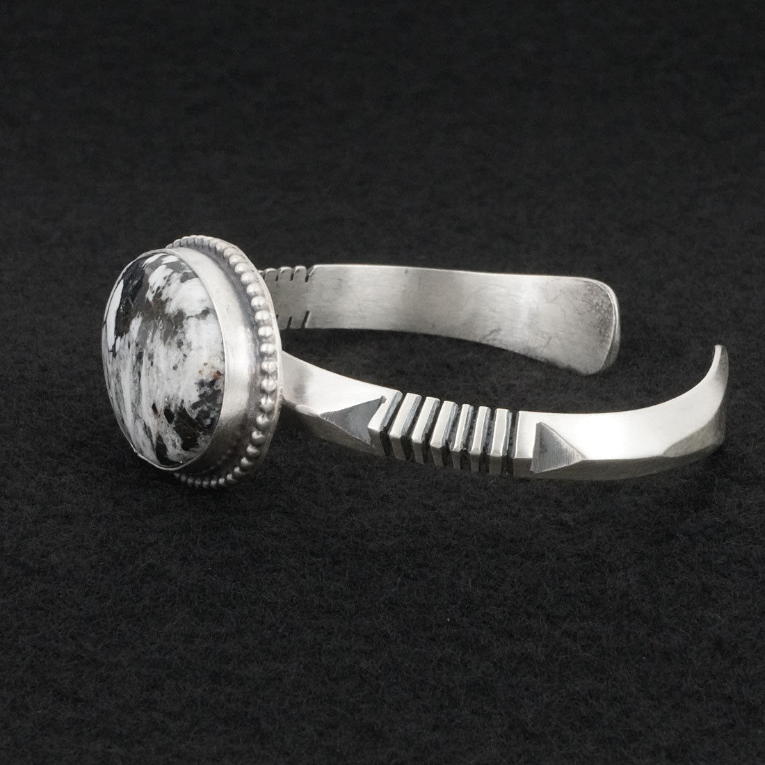 Paul Livingston White Buffalo & Sterling Silver Bracelet