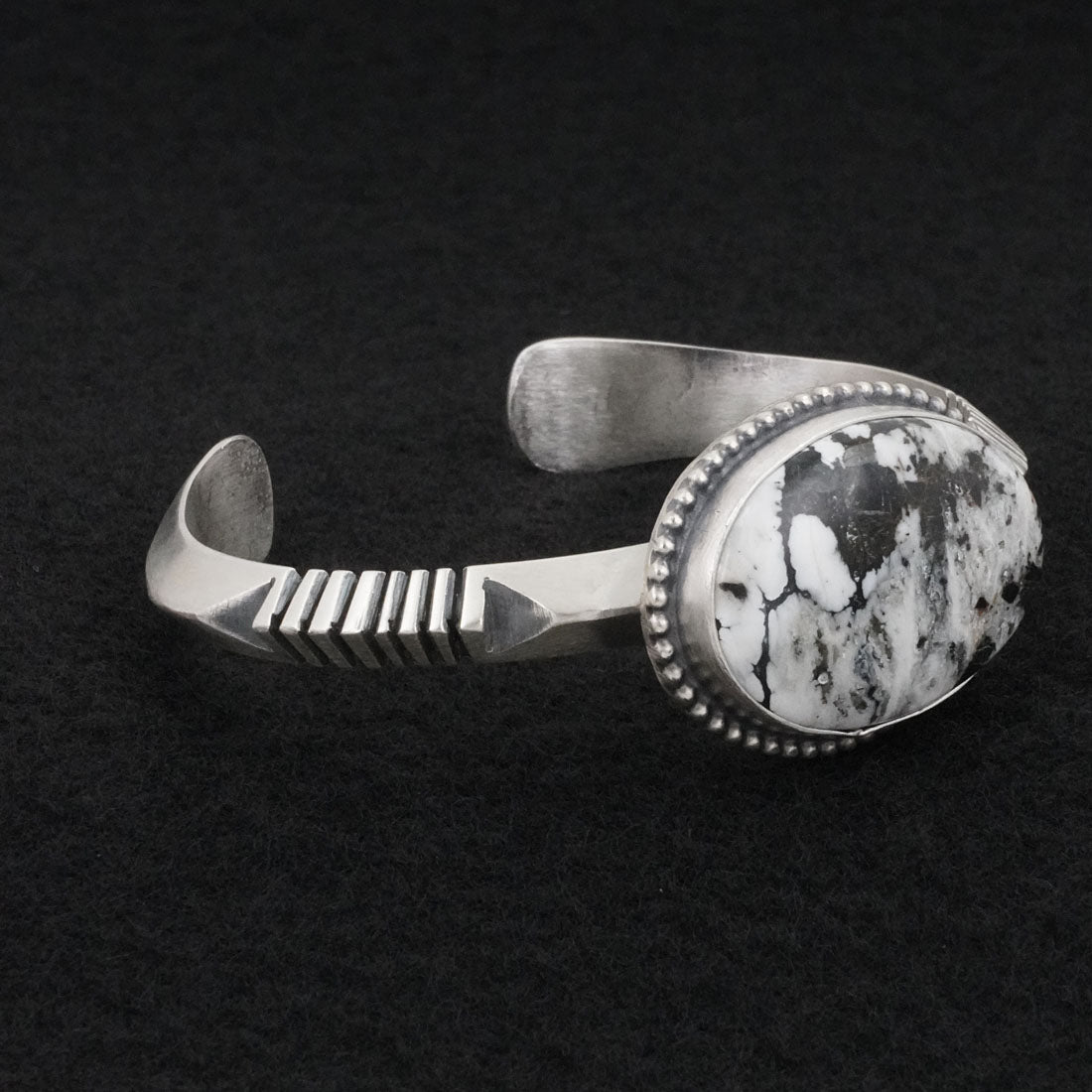Paul Livingston White Buffalo & Sterling Silver Bracelet