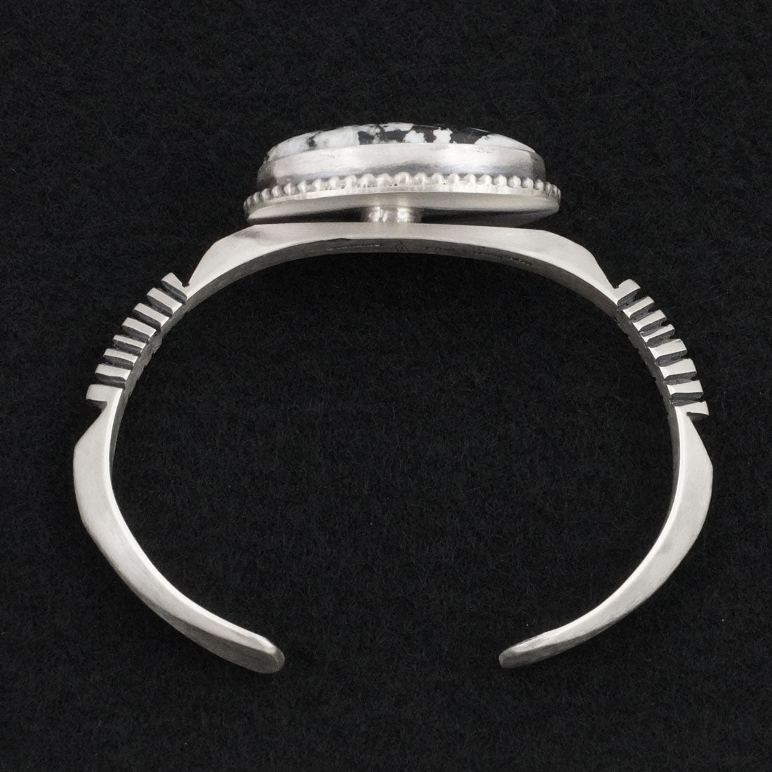 Paul Livingston White Buffalo & Sterling Silver Bracelet