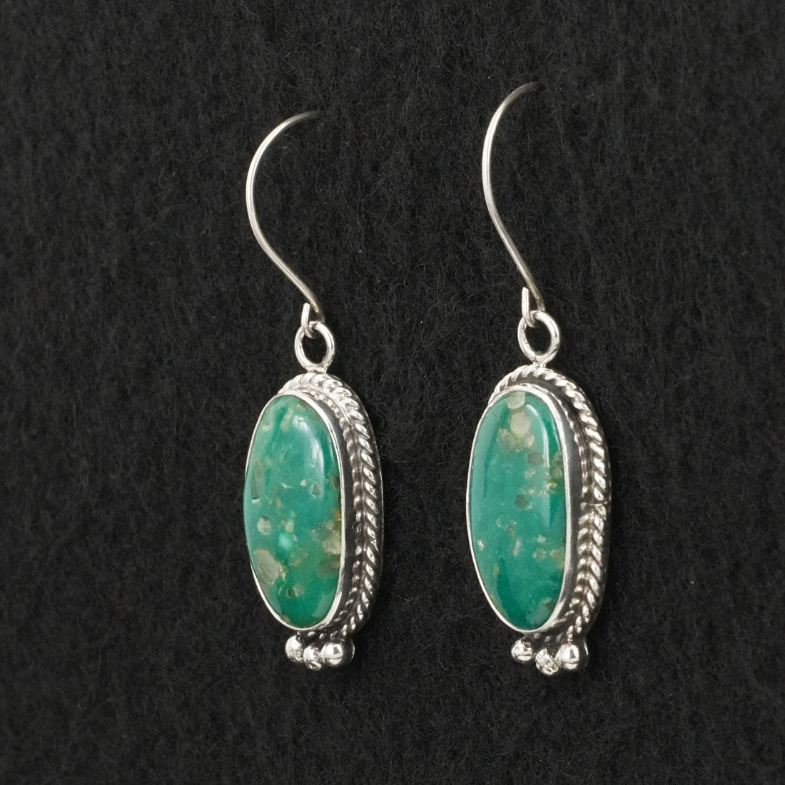 Rosemary Saunders Turquoise & Sterling Silver Earrings