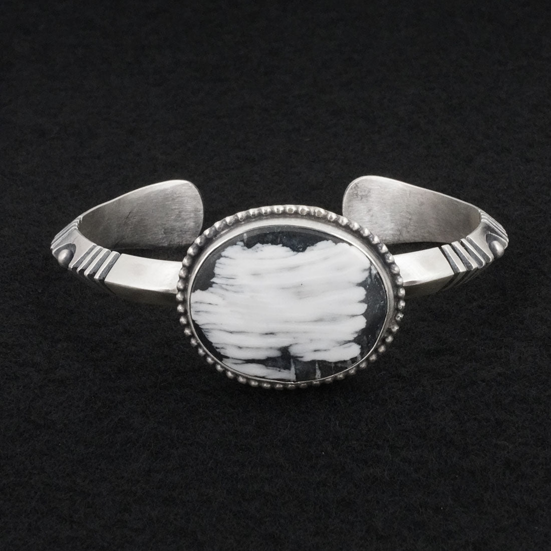 Paul Livingston White Buffalo & Sterling Silver Bracelet
