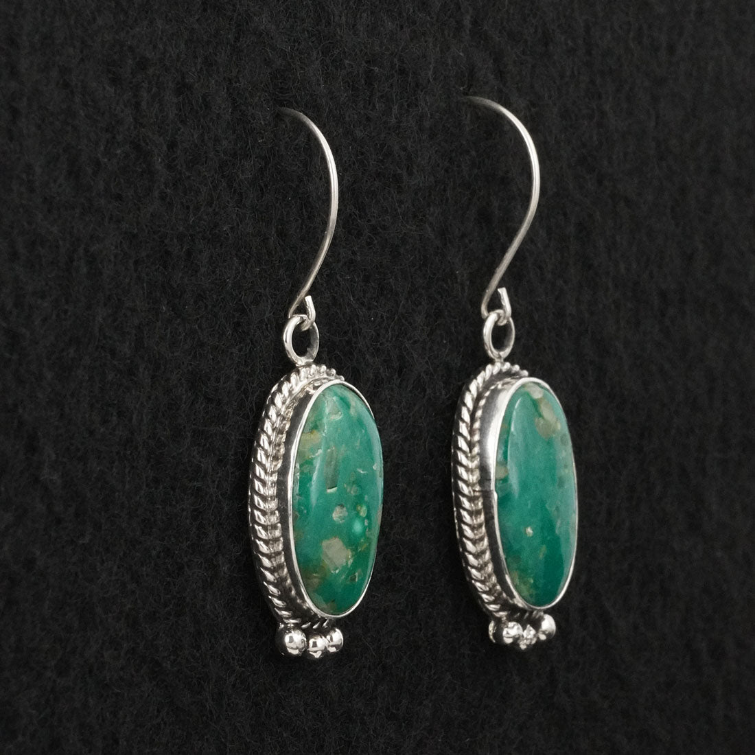 Rosemary Saunders Turquoise & Sterling Silver Earrings