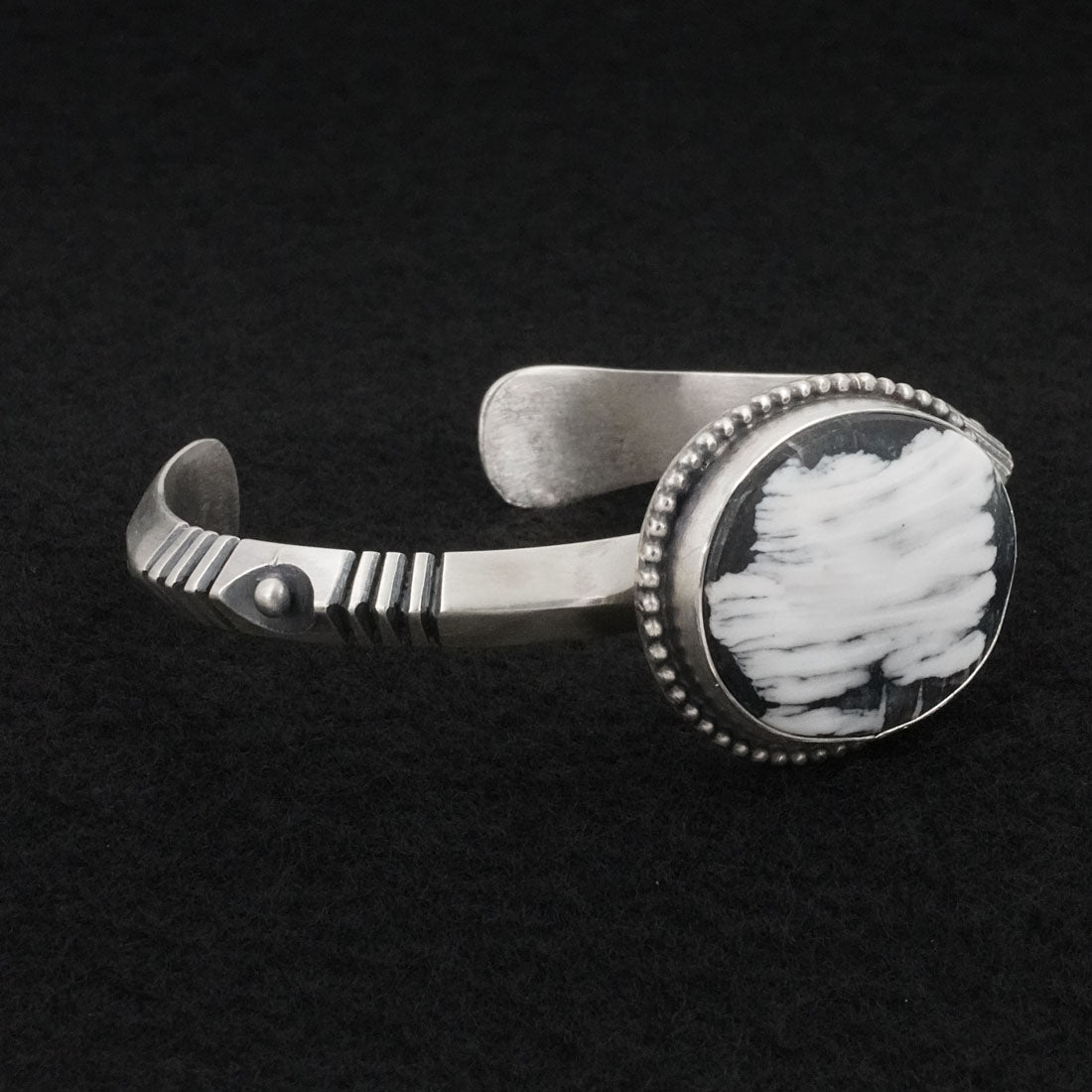 Paul Livingston White Buffalo & Sterling Silver Bracelet